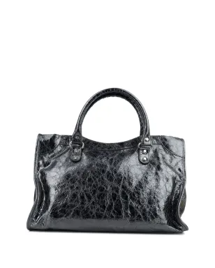 Balenciaga Le City メタリック風トップハンドル トートバッグ - グレー - サムネイル2