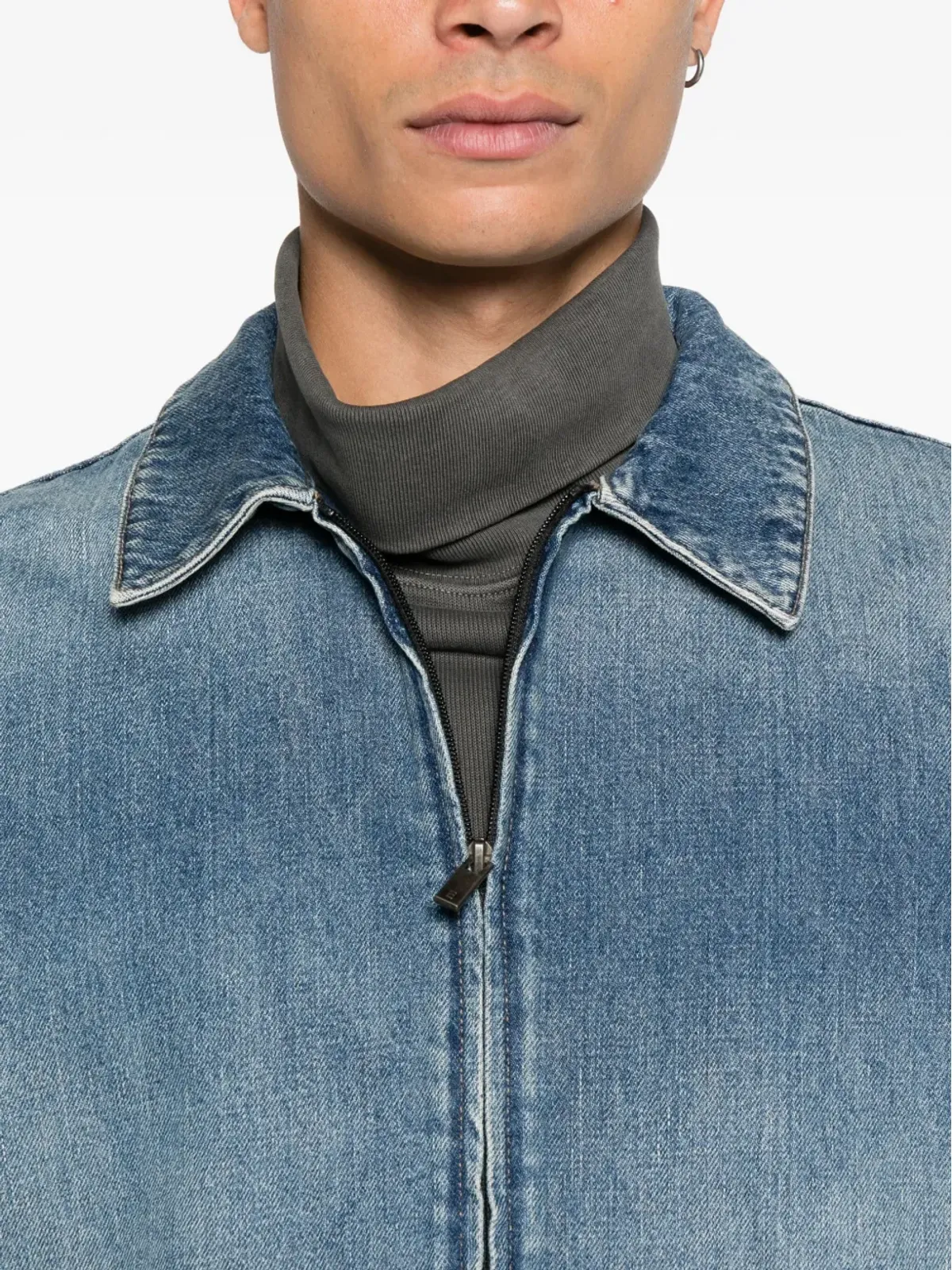 FEAR OF GOD ESSENTIALS ジップフロント デニムジャケット - 画像5