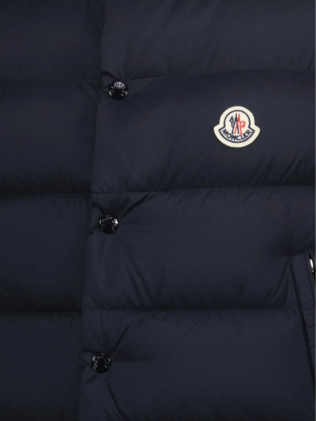 Moncler キルテッド ロゴプレート付き ノースリーブ ジレ - 画像4