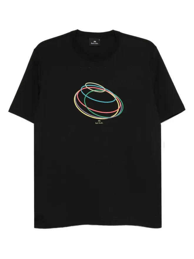 PS Paul Smith PS Paul Smith アブストラクトプリントTシャツの商品画像