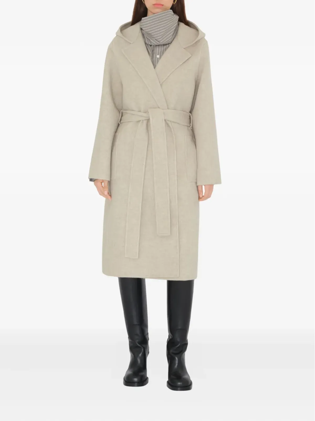 Burberry フード付きカシミアコート - 画像2