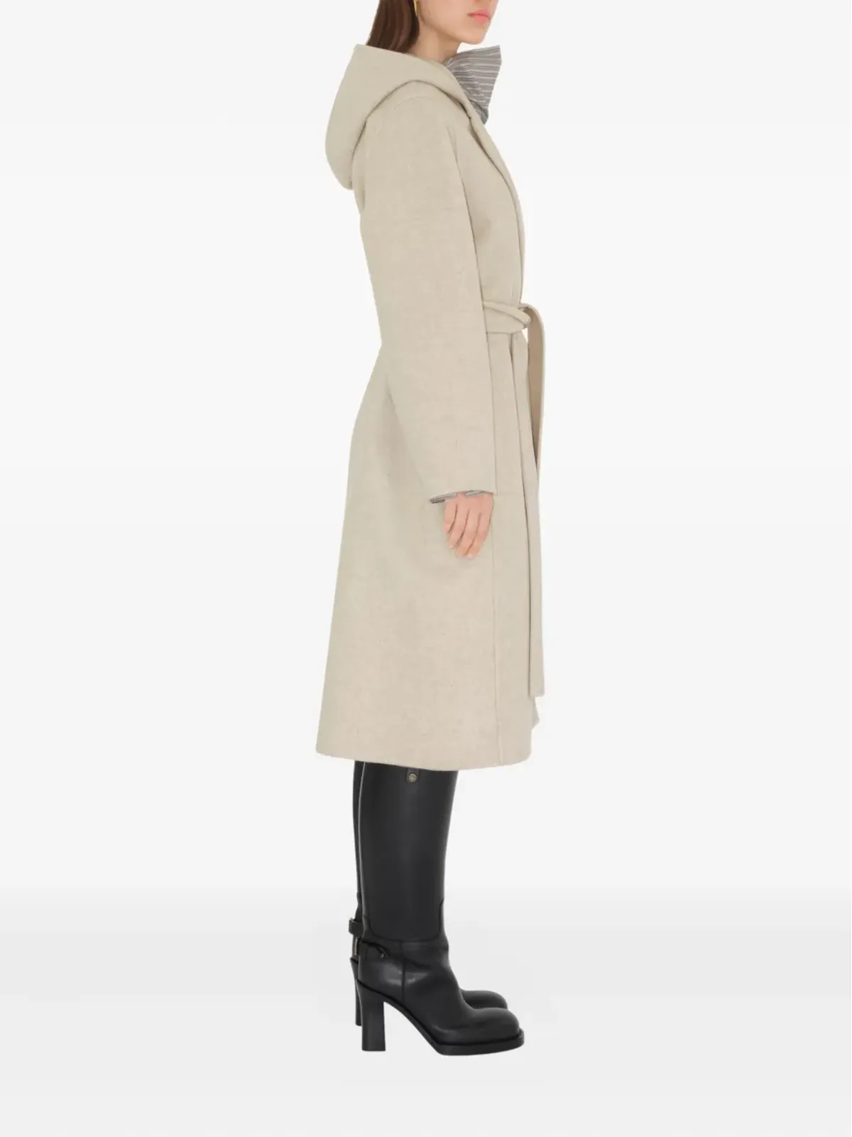 Burberry フード付きカシミアコート - 画像3