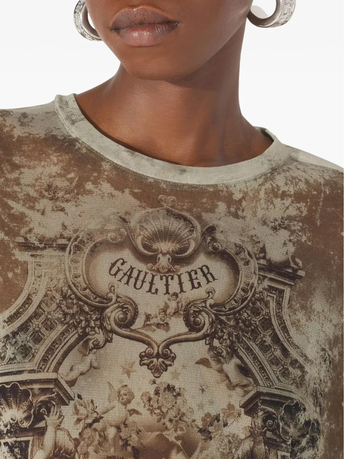 Jean Paul Gaultier メダリオンプリント長袖Tシャツ - 画像5