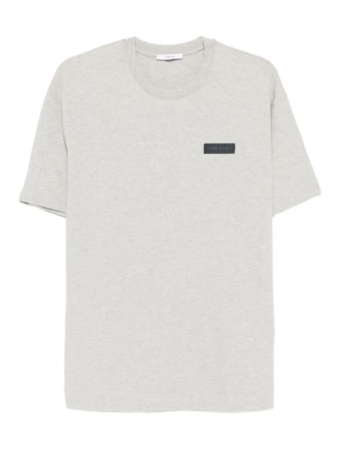 Givenchy Givenchy ロゴプレート コットンTシャツ - グレーの商品画像