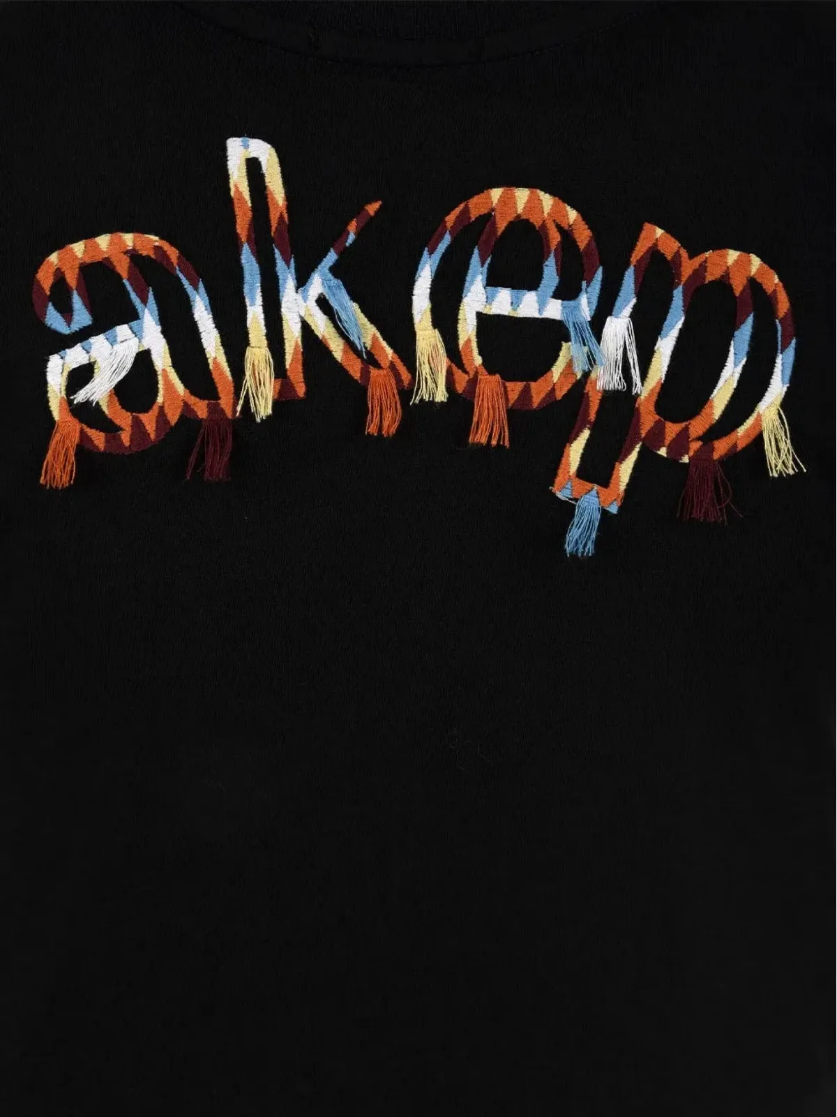 Akep ロゴ刺繍入りクロップTシャツ - 画像3