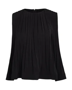 Vince プリーツ入りラウンドネックトップ - サムネイル1