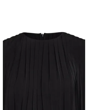 Vince プリーツ入りラウンドネックトップ - サムネイル2