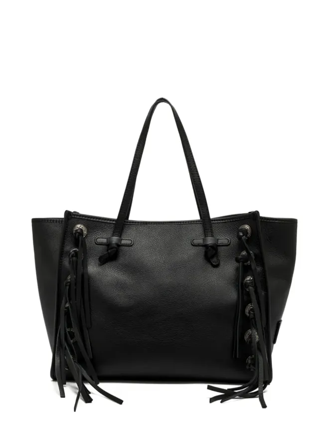 GIANNI CHIARINI GIANNI CHIARINI マルセラ フリンジディテール レザートートバッグ ブラックの商品画像