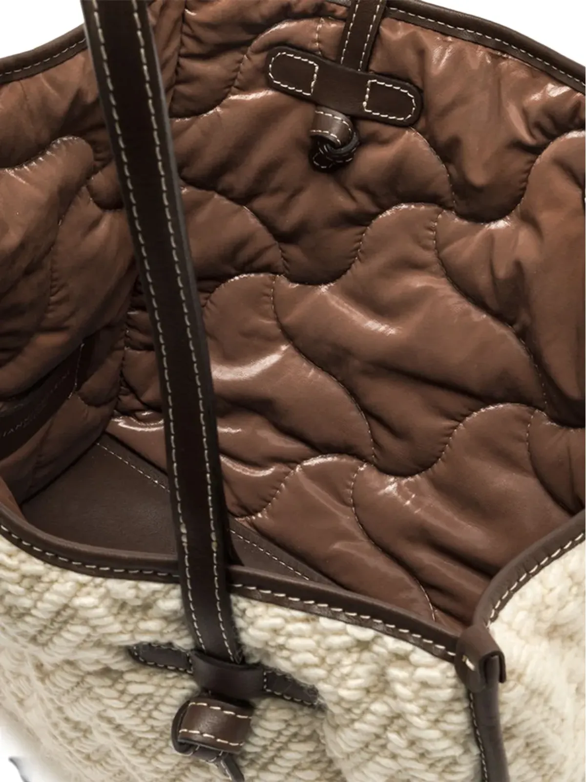 GIANNI CHIARINI ジグザグ柄キルティング トートバッグ - 画像4