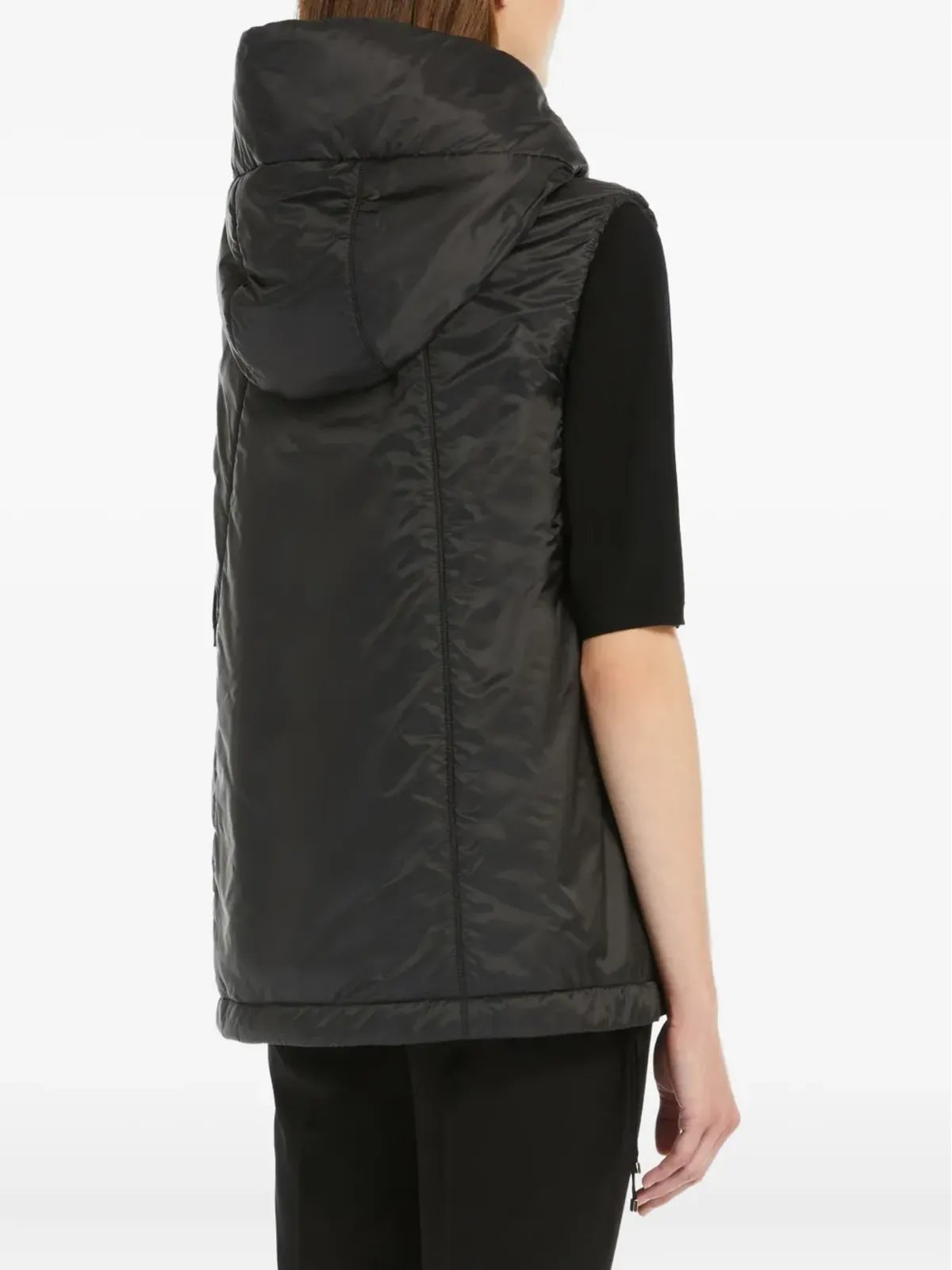 Max Mara フード付きキルティングジレ - 画像3