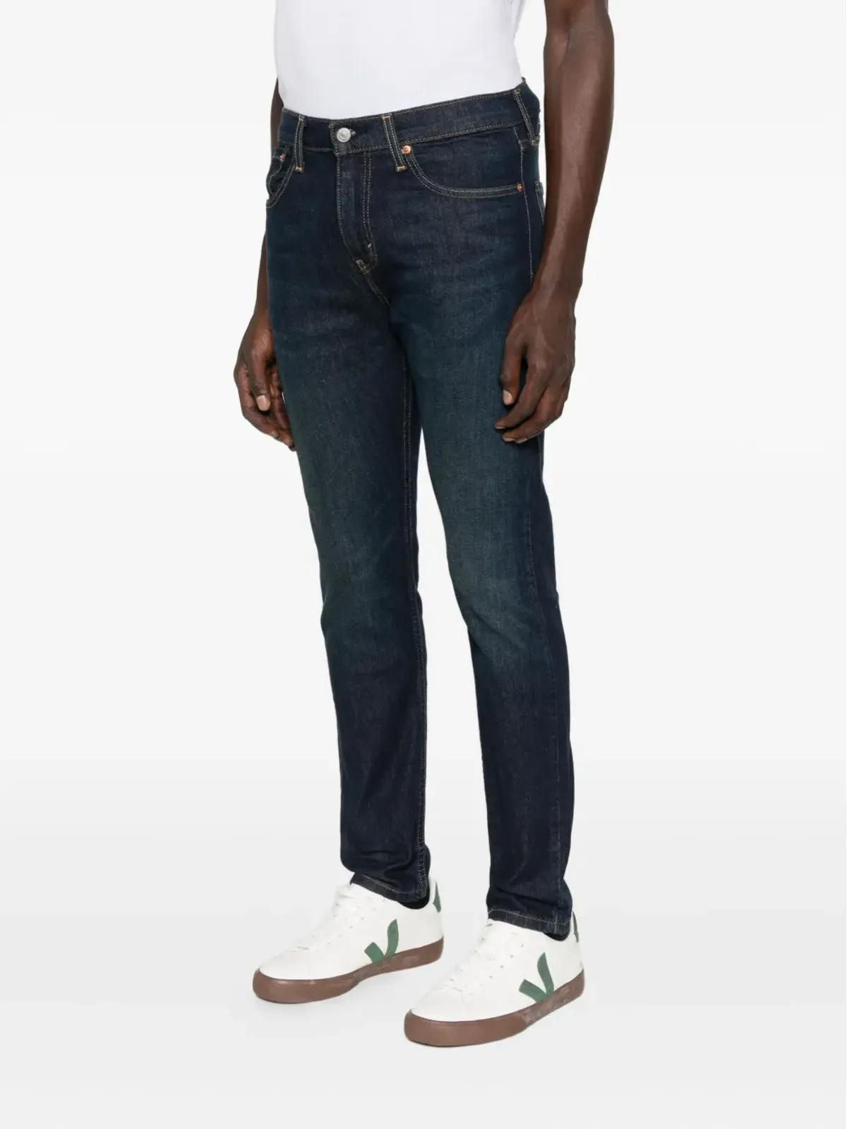 Levi's フェード加工ジーンズ ブルー - 画像3