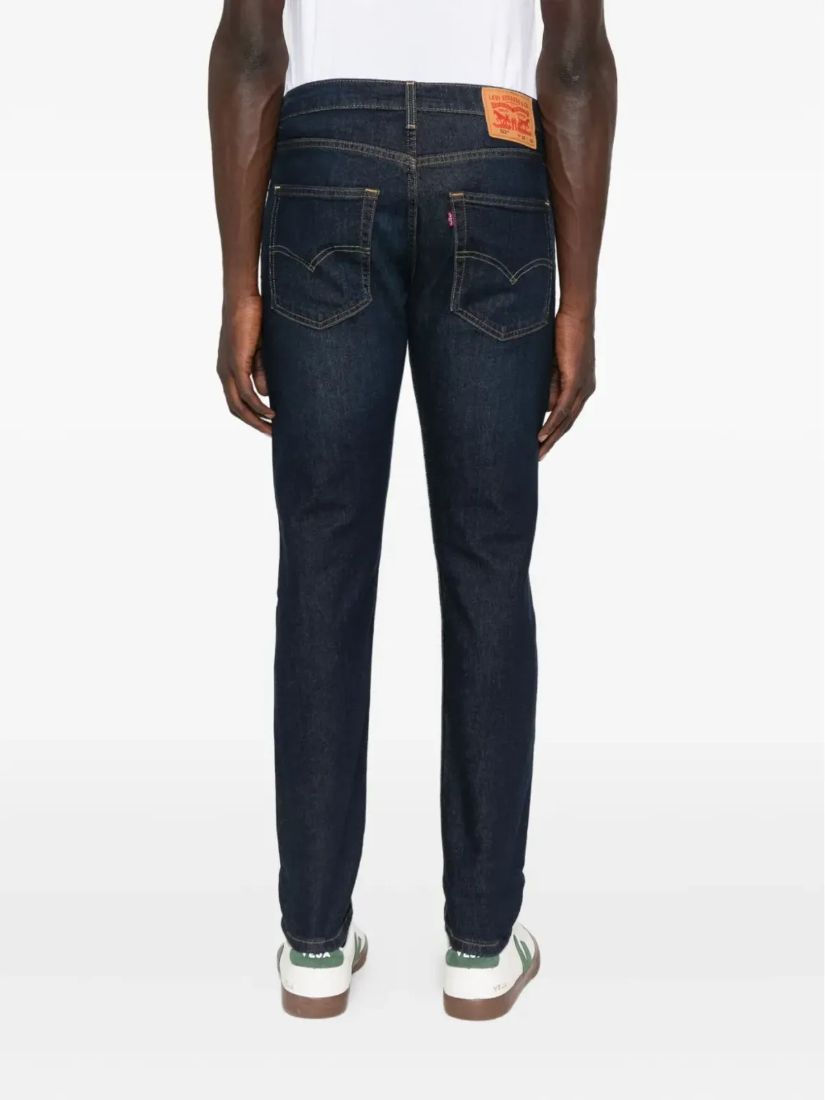Levi's フェード加工ジーンズ ブルー - 画像4