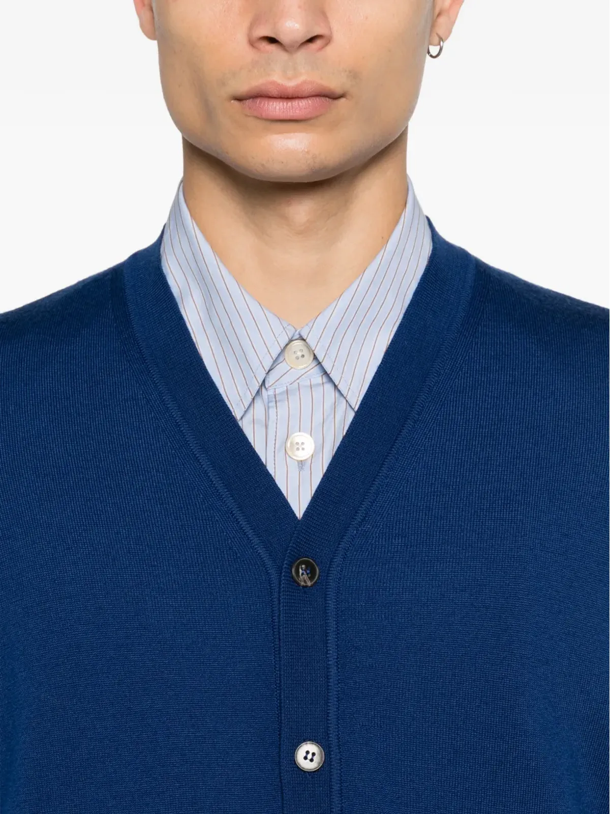Kangra V-neck ジレ - Blue - 画像5