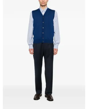 Kangra V-neck ジレ - Blue - サムネイル2