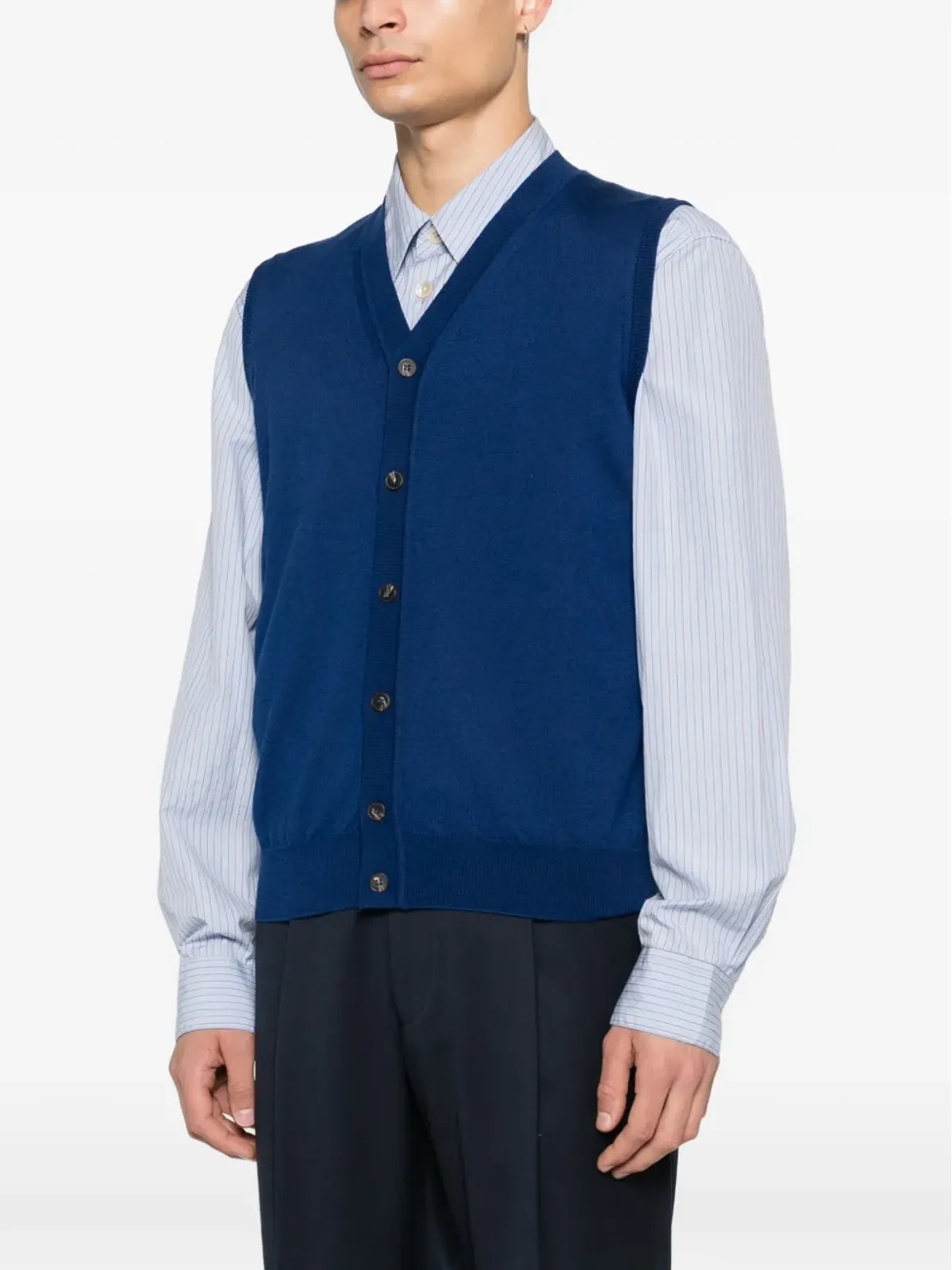 Kangra V-neck ジレ - Blue - 画像3