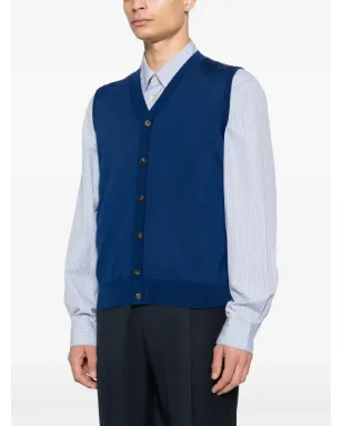 Kangra V-neck ジレ - Blue - サムネイル3