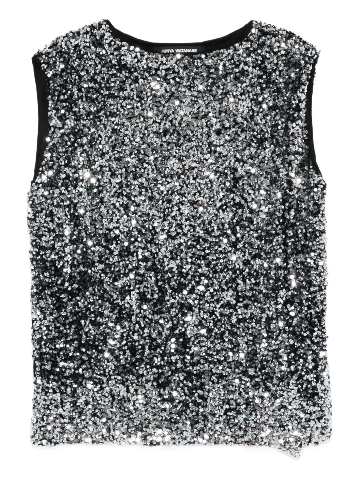 Junya Watanabe スパンコール付きノースリーブトップ - 画像1