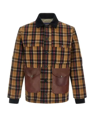 Junya Watanabe MAN x Filson チェック柄コーデュロイ襟付きジャケット - ブラウン - サムネイル1