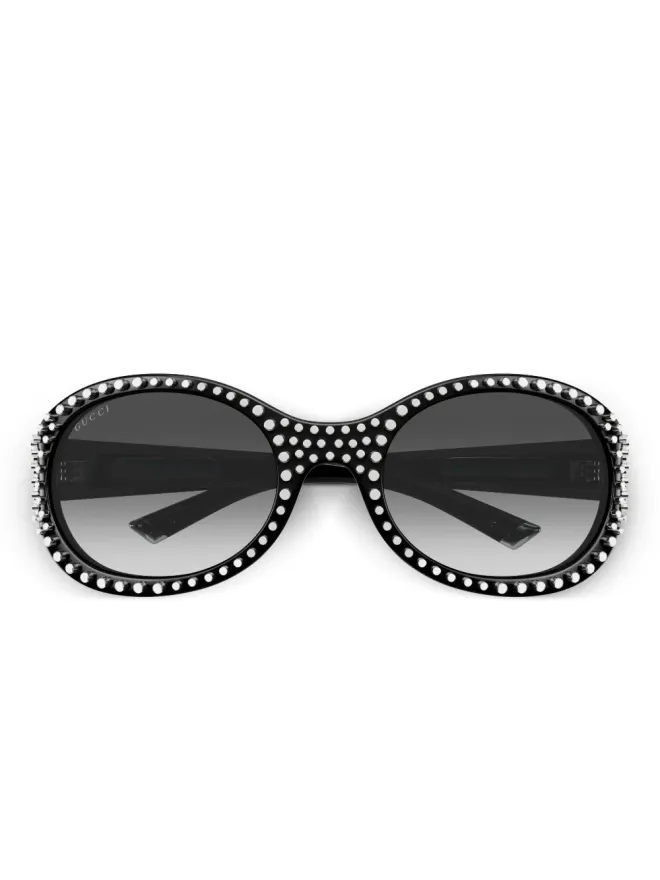 Gucci Eyewear Gucci Eyewear GG2013S スタッズ付きオーバルフレーム サングラスの商品画像