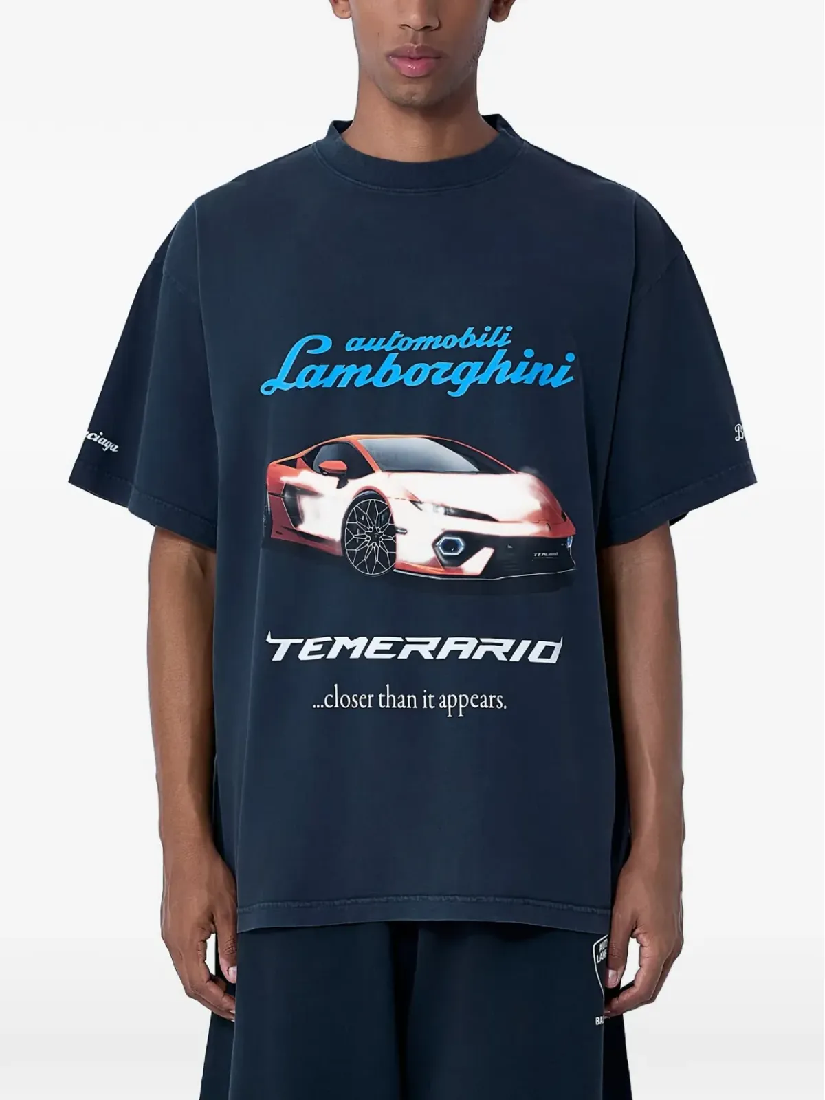 Balenciaga ランボルギーニプリント クルーネック Tシャツ - 画像1