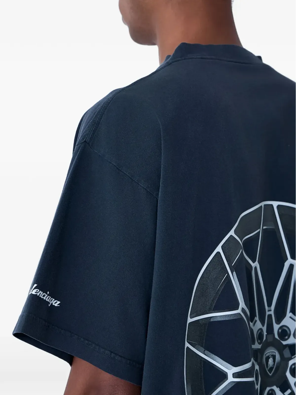 Balenciaga ランボルギーニプリント クルーネック Tシャツ - 画像4