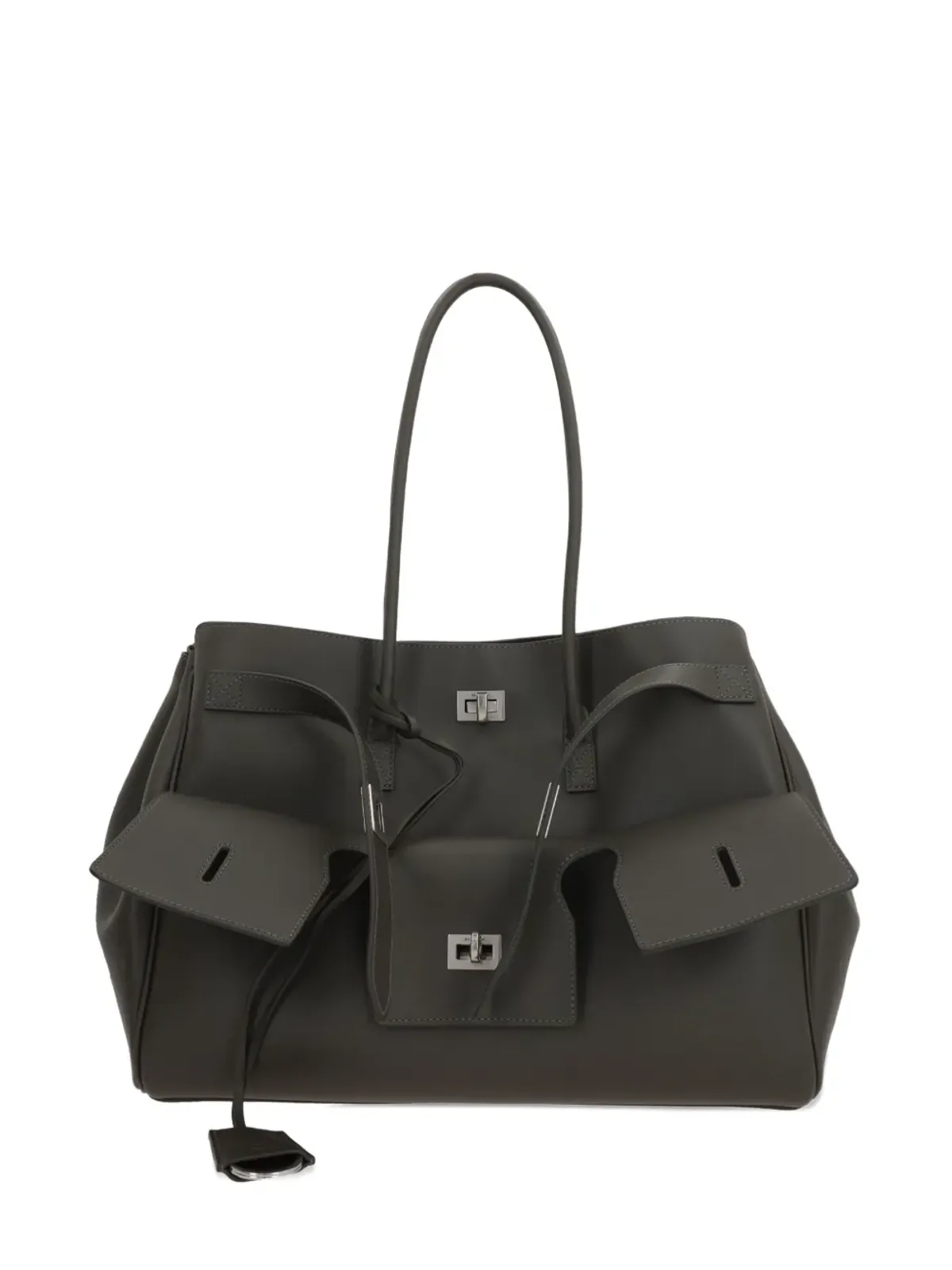 Balenciaga Bel Air レザーショルダーバッグ - Brown - 画像1