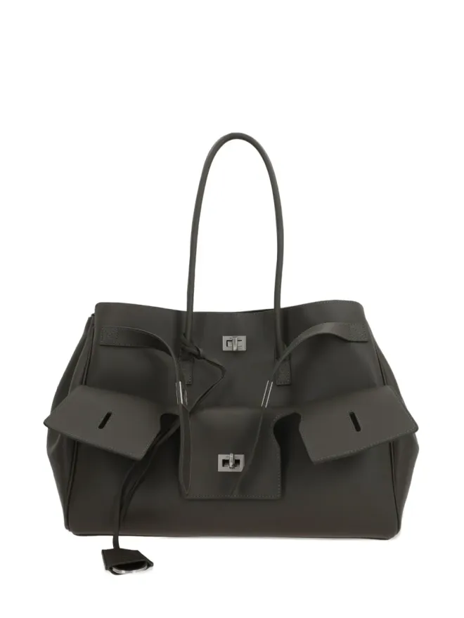 Balenciaga Balenciaga Bel Air レザーショルダーバッグ - Brownの商品画像
