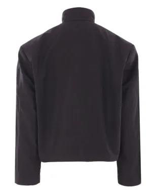 Balenciaga ハイカラー・パッドショルダー ジャケット - ブラック - サムネイル2