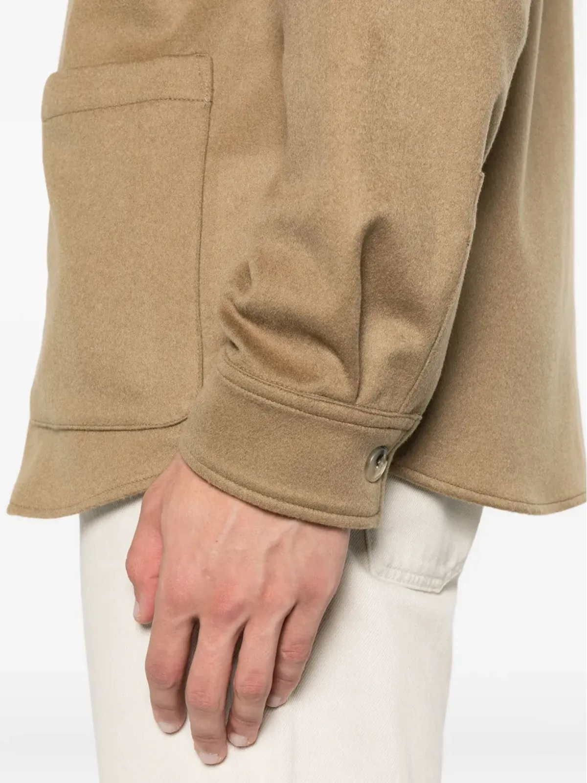 Canali パッチポケット付きシャツジャケット - 画像5