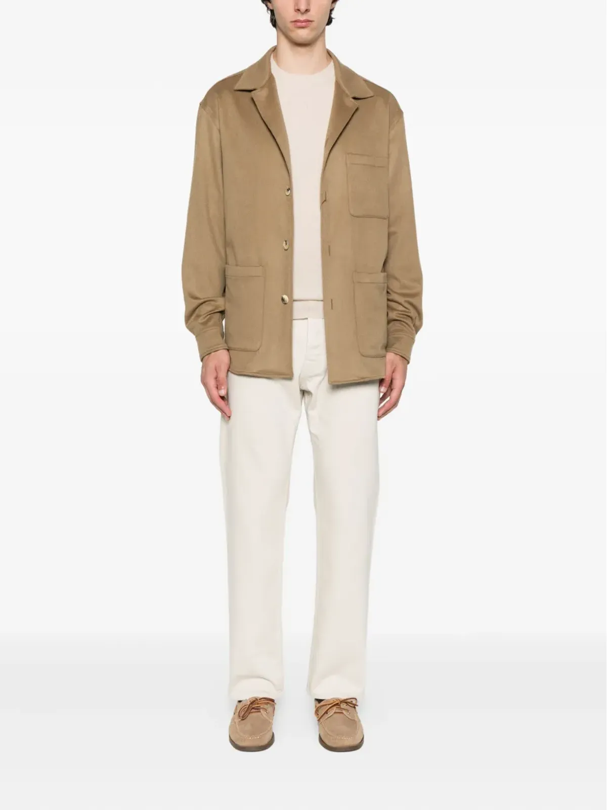 Canali パッチポケット付きシャツジャケット - 画像2