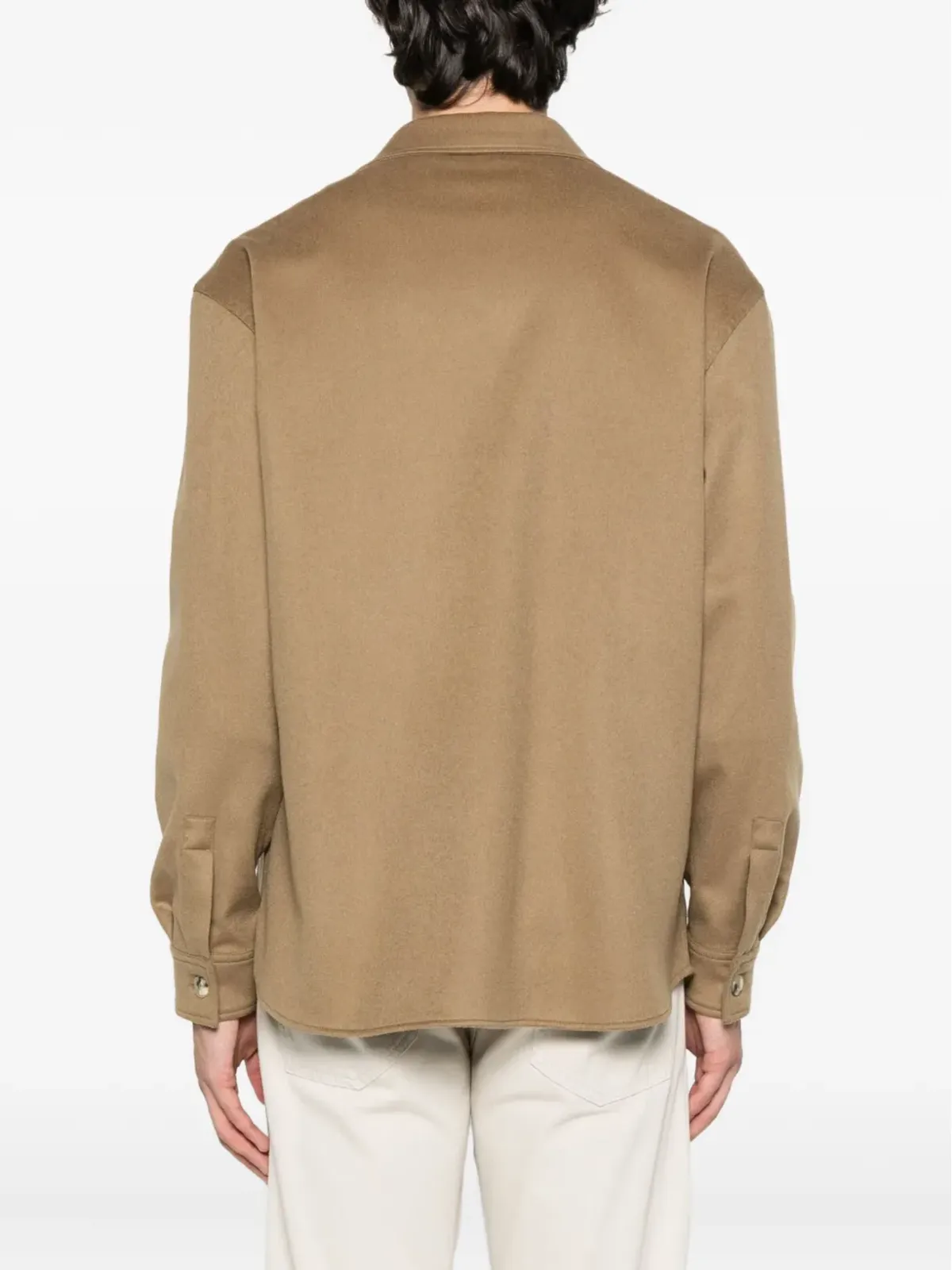 Canali パッチポケット付きシャツジャケット - 画像4