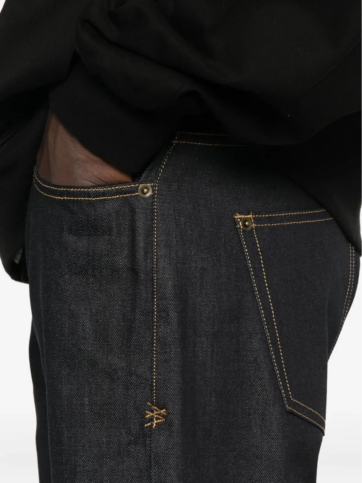 Ksubi コントラストステッチングジーンズ - 画像5