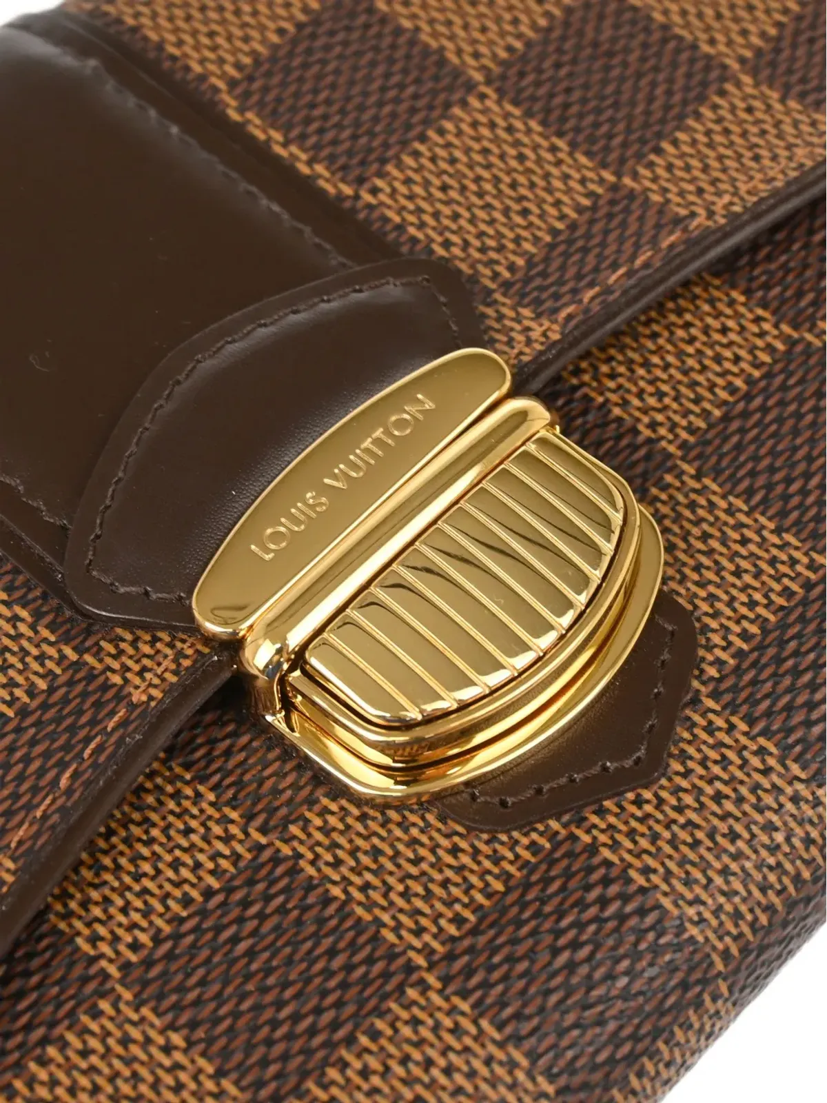 Louis Vuitton Pre-Owned ダミエ ポルトフォイユ システィーナ ウォレット ブラウン - 画像4