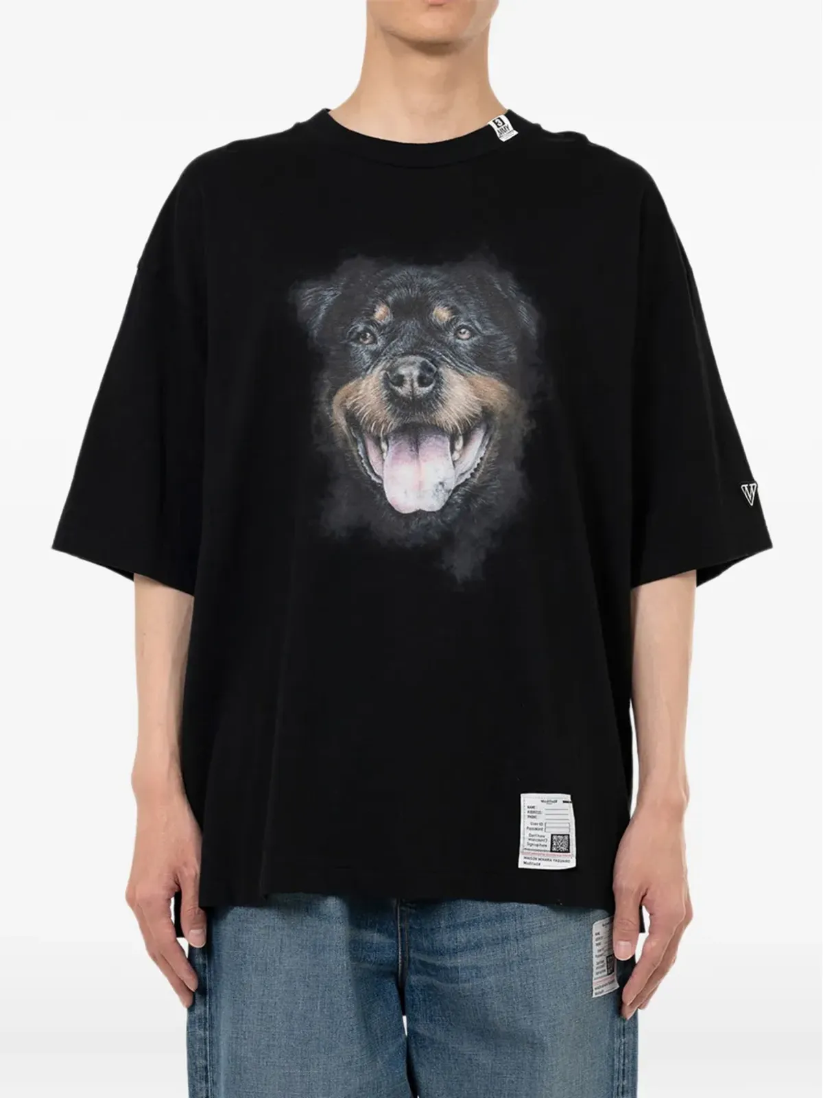 Maison MIHARA YASUHIRO 犬プリントTシャツ - 画像2