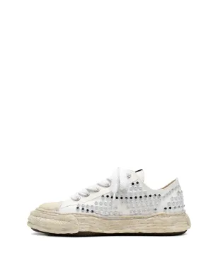 Maison MIHARA YASUHIRO スタッズ付きキャンバス ローカットスニーカー - ホワイト - サムネイル3