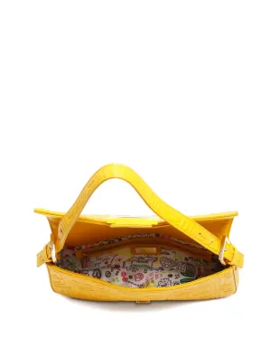 Fendi Pre-Owned バゲットショルダーバッグ イエロー - サムネイル5