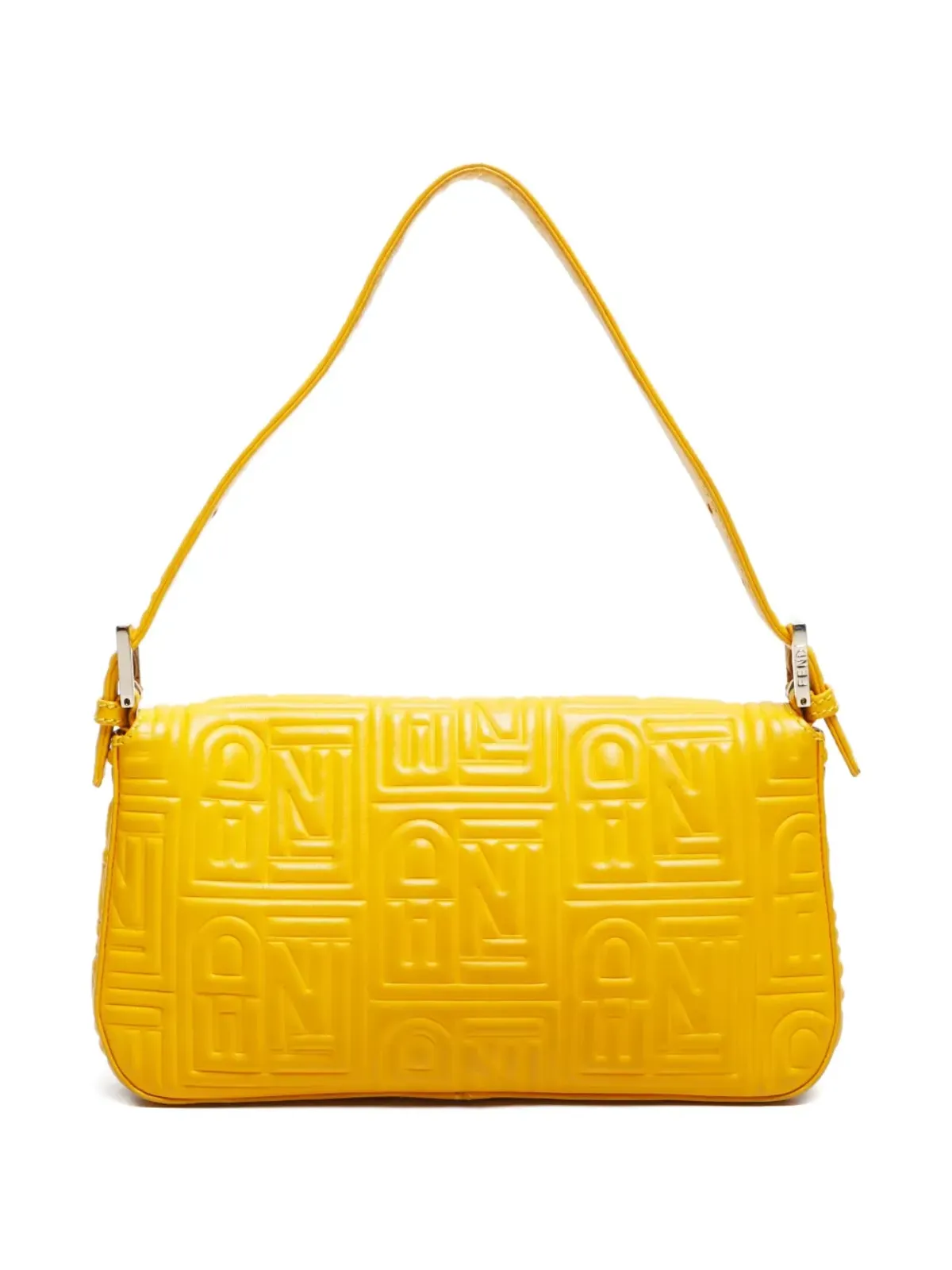 Fendi Pre-Owned バゲットショルダーバッグ イエロー - 画像2
