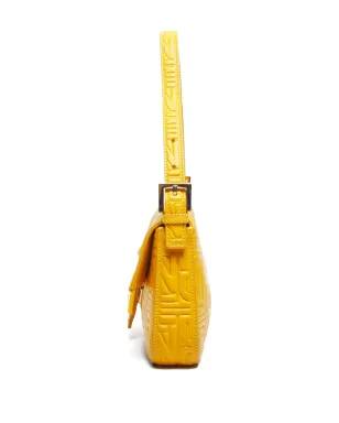 Fendi Pre-Owned バゲットショルダーバッグ イエロー - サムネイル4