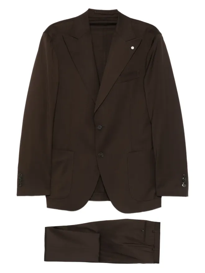 LUIGI BIANCHI MANTOVA LUIGI BIANCHI MANTOVA ポケットボタン付きスーツの商品画像