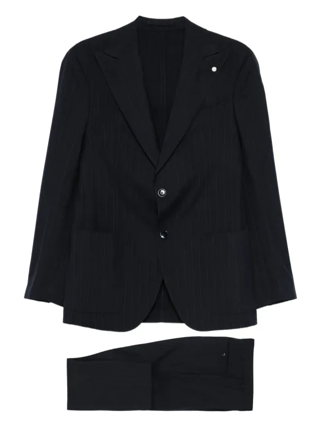 LUIGI BIANCHI MANTOVA LUIGI BIANCHI MANTOVA ピンストライプスカートの商品画像