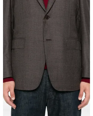 Canali チェック柄2ボタンブレザー - サムネイル5