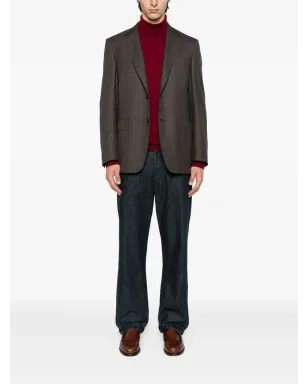 Canali チェック柄2ボタンブレザー - サムネイル2