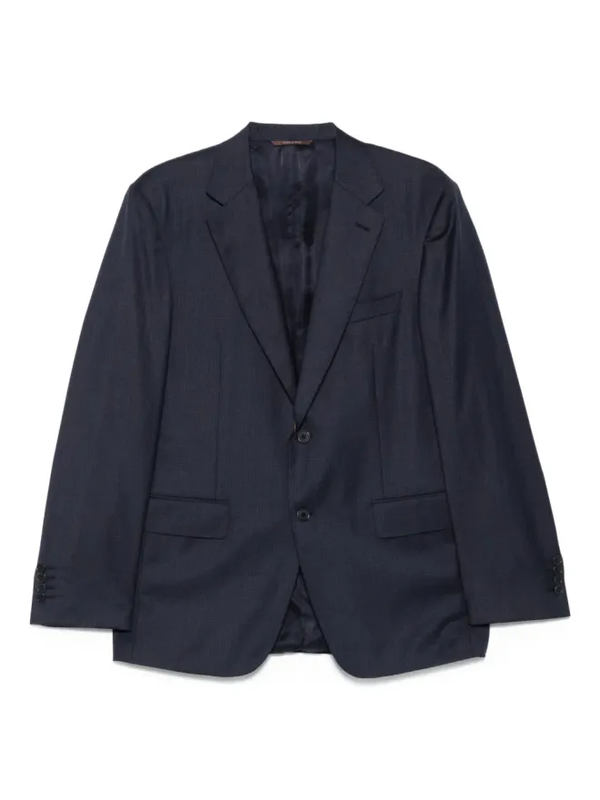 Canali Canali チェック柄2ボタンスーツ（ブルー）の商品画像