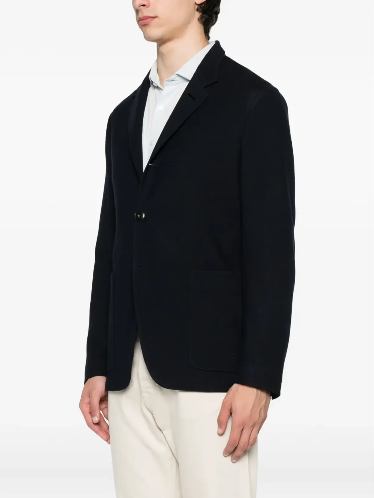 Canali 三つボタン パッチポケット ブレザー - 画像3