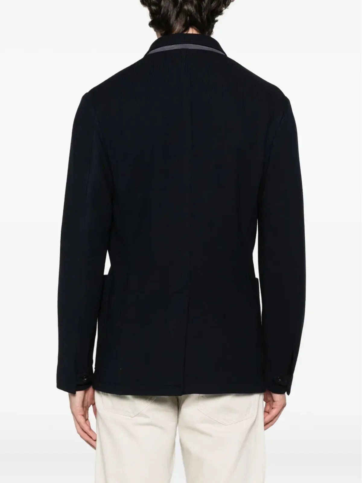 Canali 三つボタン パッチポケット ブレザー - 画像4