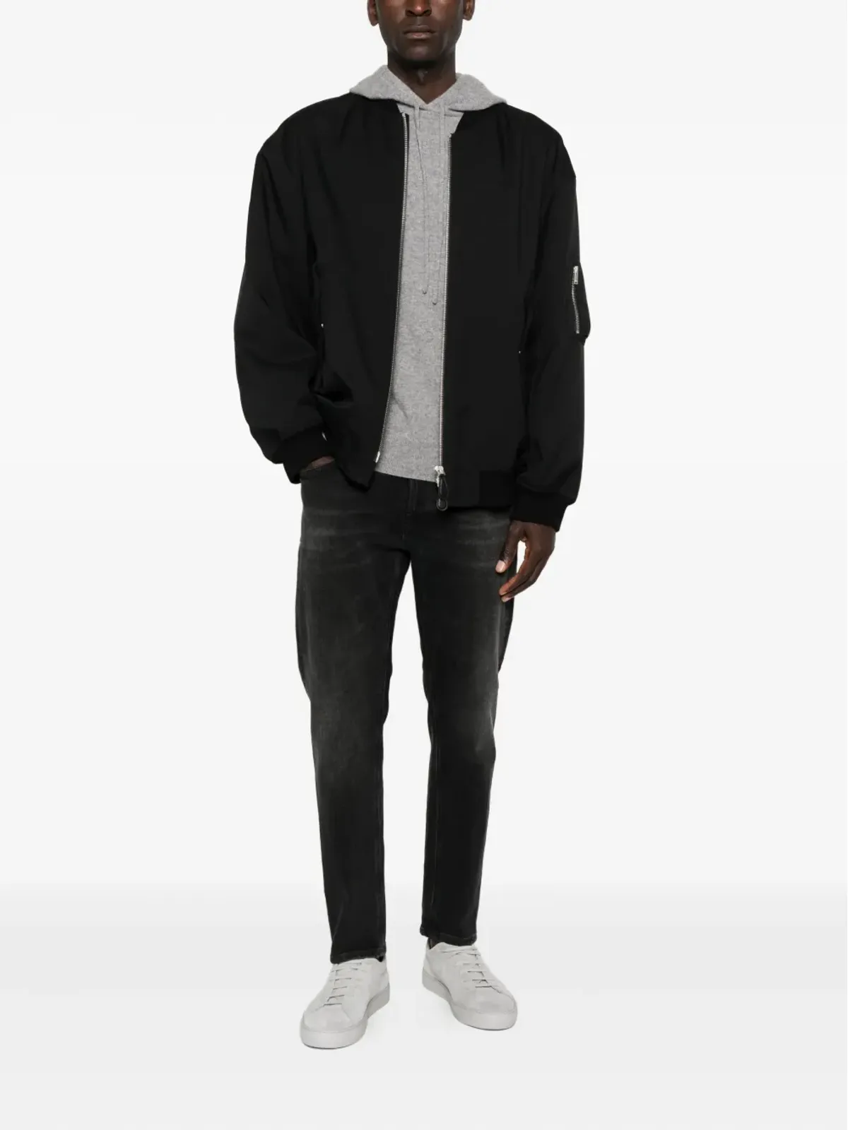 DONDUP ヒゲ加工デニムジーンズ - ブラック - 画像2