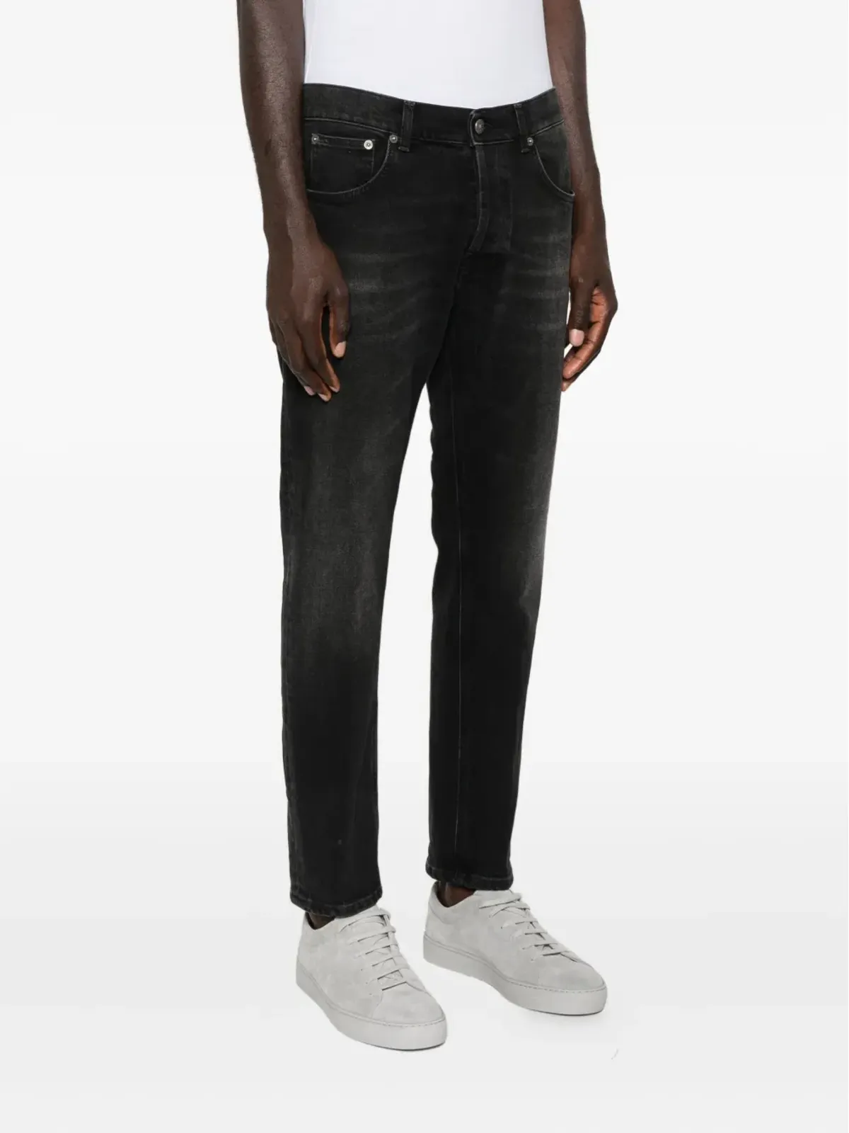DONDUP ヒゲ加工デニムジーンズ - ブラック - 画像3