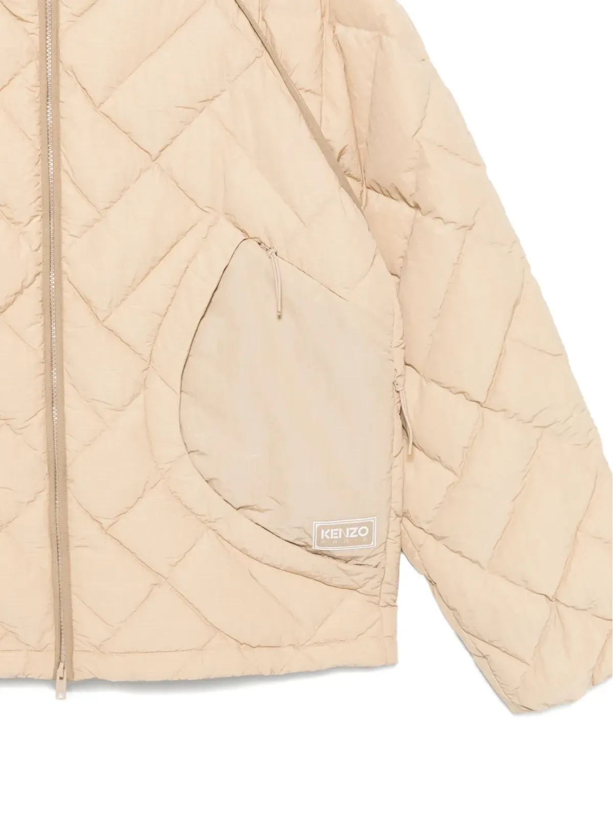 Kenzo Weave light down jacket - Neutrals - 画像3