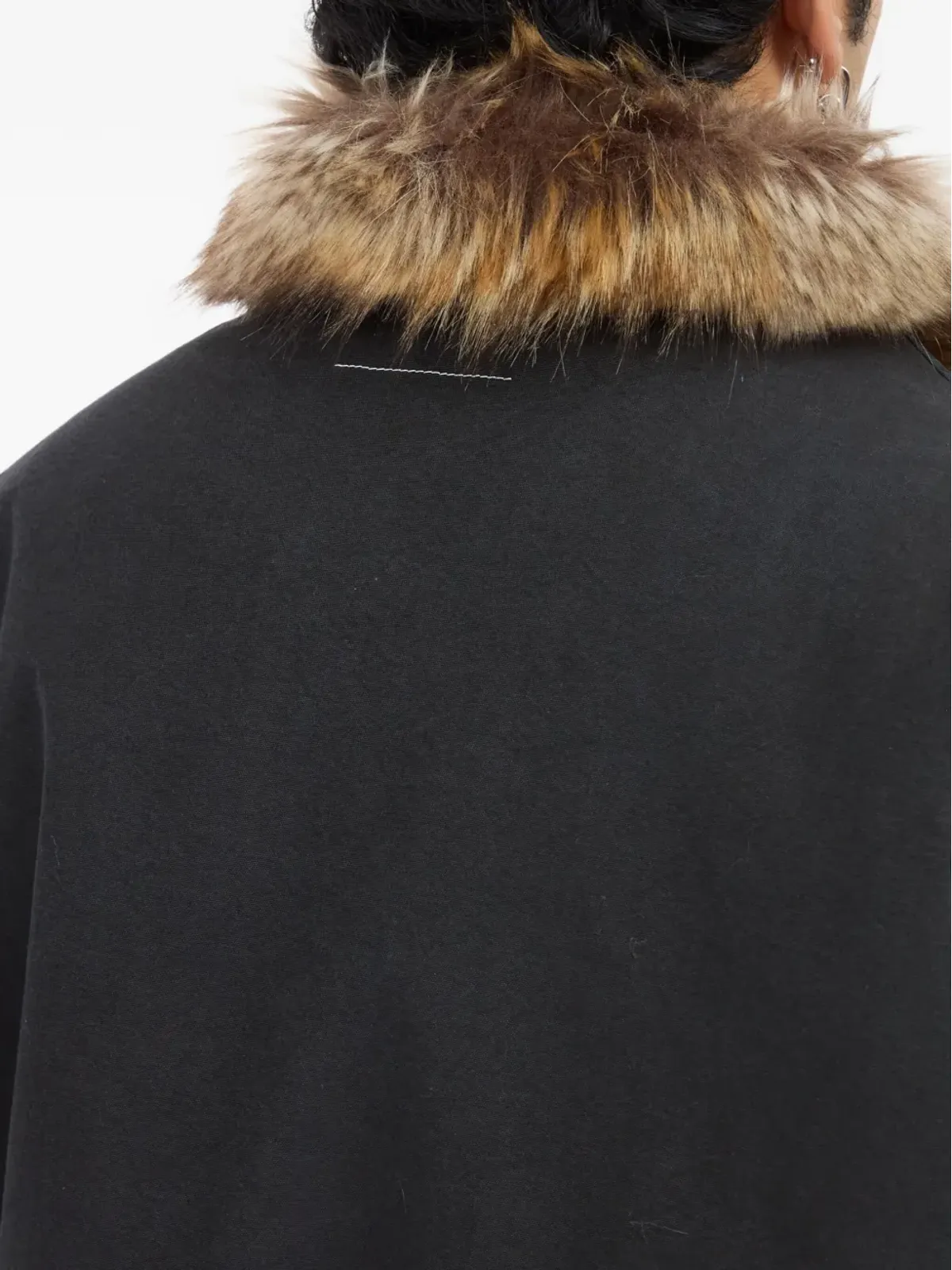 MM6 Maison Margiela ファー襟付きコットンジャケット - 画像5