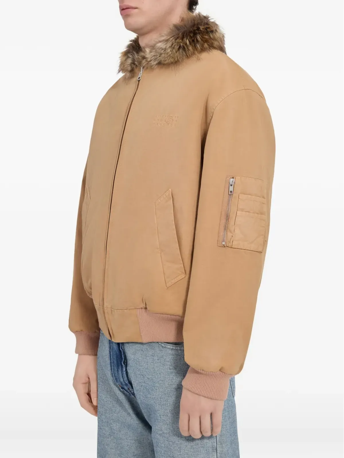 MM6 Maison Margiela リバーシブル コットン ジャケット - ブラウン - 画像5